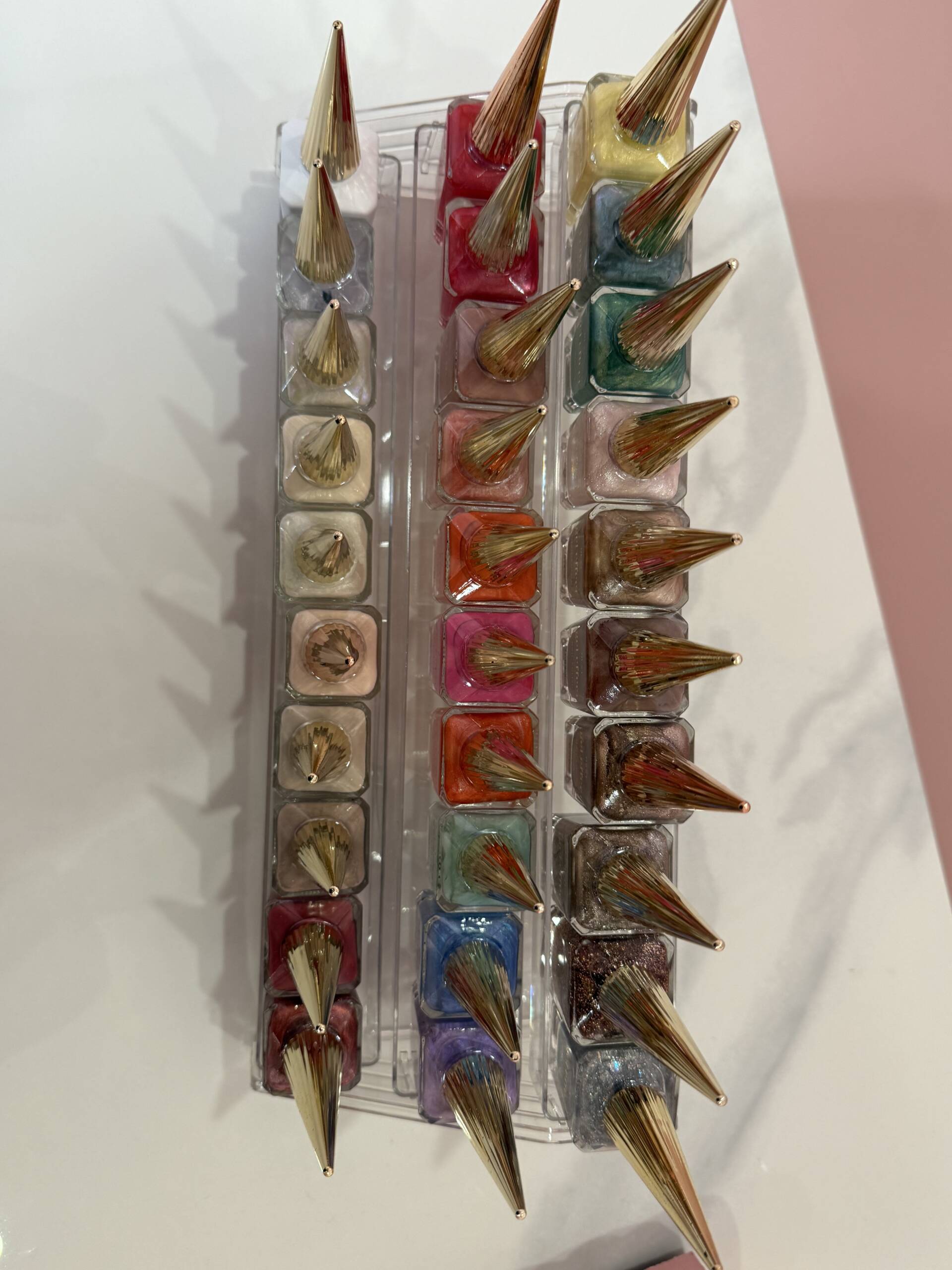 Colourful hair accessories ready for party guests
